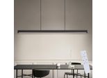 Zmh Led Lampada A Sospensione Sala Da Pranzo Lampada A Sospensione Dimmerabile Tavolo Da Pranzo Lampada A Sospensione Ufficio Nero Con Telecomando 50W Moderno Tavolo Da Pranzo Lampada A Sospensione 148,5CM Per Cucina Bar Soggiorno Camera Da Letto