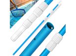 Tillvex Asta Telescopica Per Piscina 1,20 - 3,60 M | Asta Per Piscina In Alluminio | Asta Per Pulizia Piscina 3 Pezzi