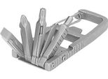 12 In 1 Multiutensile Tascabile Pieghevole In Acciaio Inox - Chiave Rotonda, Moschettone Per Bottiglie, Cacciavite, Righello, Multi Campeggio, Fuori