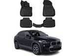2018-2023 Bmw X2 F39 Tappetini Tpe Nero 4 Pz