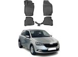 2019-2021 Skoda Fabia Tappetini Tpe Nero 4 Pz