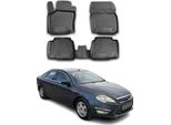 2007-2014 Ford Mondeo Mk4 Tappetini Tpe Nero 4 Pz