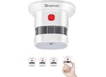 Heiman Mini Rivelatore Di Fumo Con Durata Della Batteria Di 10 Anni Vds EN14604 Sensore Fotoelettrico Smart Fire