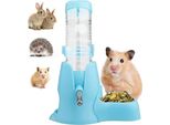 Diyife Criceto Beverino, [125 Ml] Acqua Per Animali Domestici Senza Perdite, Dispenser Automatico + Ciotola Cibo Fondo Grotta 3 In 1 Coniglio, Cincillà, Riccio, Riccio