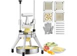 Taglierina Commerciale Per Patate Taglierina Per Patatine Fritte 1/2 + 3/8 + 1/4 Di Pollice + 6 Spicchi, Taglierina Per Patatine Fritte Taglierina Per Verdure Tritatutto Affettatrice Per Frutta Con 6 Lame Di Ricambio, Tritatutto In Acciaio Inox
