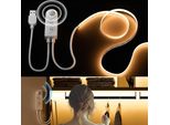 Pautix Usb 5 V Cob Striscia Led Sensore Di Movimento Bianco Caldo 2700 K 2 M 640 Led Dimmerabile Cri90+ Autoadesivo Scale Camerette Per Bambini Armadi Lampada Da Letto