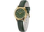 Orologio Analogico Minimalista Al Quarzo Da Donna, Cassa Dorata Con Cinturino In Pelle Nera, Orologio Da Polso Elegante E Alla Moda Da Indossare Tutti I Giorni