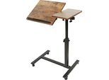 Tavolo Per Computer Kevo, Regolabile In Altezza, Con Rotelle, Pieghevole, H X L P: 60 34,5 58 - 90 Cm, Tavolo Per Computer, Tavolo, Altezza Legno, Scrivania (60 Cm)