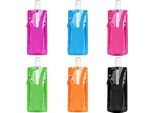Flintronic Borracce Pieghevoli, Borraccia Da 500 Ml, Riutilizzabile Senza Bpa, Flessibile E Pieghevole, Per Sport All'aperto, Viaggi, Ciclismo, Ecc