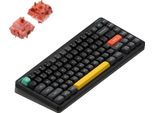Nuphy Halo75 V2 Tastiera Meccanica Senza Fili Qmk/Via, Qwerty Us, Bluetooth / 2,4 Ghz - Lampone Nero
