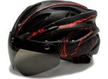 Casco Da Bici Visiera Leggera Occhiali Magnetici Unisex Taglia Regolabile Mountain Bike Uomini Donne