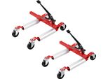 2 x Radwagen Fahrzeugpositionierungs-Reifenheber Autoheber 680kg Drehbar