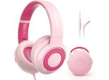 Cuffie Per Bambini Flessibili E Resistenti Con Microfono, Volume Limitato A 85/94 Db, Cuffie Per Bambine, Cuffie Pieghevoli Con Jack Da 3,5 Mm