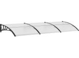 Tettoia Per Porta D'ingresso 965 X 2975 Mm Tettoia UF50+ Pc Pellicola Di Protezione Solare Tettoia Per Porta D'ingresso Lastra Pc + Staffa Abs + Connettore In Alluminio Tettoia Per Porta D'ingresso Resistente Ai Raggi Uv Tettoia Per Porta D'ingresso Tettoia Per Porta D'ingresso