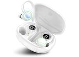 Cuffie Bluetooth Sport, Wireless 5.3 Con 4 Microfoni, Cancellazione Del Rumore Enc Nell'orecchio, Auricolari Stereo Hifi, Display A Led, 48 Ore Di Riproduzione, Impermeabile IP7
