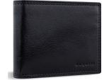 Bugatti Pelle Portafoglio Savona Wallet With Flap 8CC Black Nero