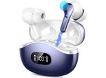 Con 4 Microfoni A Cancellazione Di Rumore Enc, Cuffie Bluetooth Nell'orecchio Con Bassi Profondi, Cuffie Senza Fili 40H IP7 Impermeabile