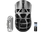 R3PRO 46G Mouse Superleggero In Lega Di Magnesio, 26000 Dpi, Mouse Da Gioco 2.4G/Bt/Cablato, Sensore Pixart PAW3395 G502, Con Cavo A Spirale, Pc/Mac
