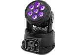 Faro Mobile A Led, 7X12W Rgbw, Luce Di Scena Dmx, Led Wash 7X18W 6IN1, Spina Ue