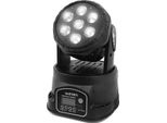 Faro Mobile A Led, 7X12W Rgbw, Luce Di Scena Dmx, Led Wash 7X12W 4IN1, Spina Ue