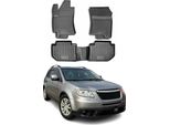 2008-2014 Subaru Tribeca Tappetini Tpe Nero 4 Pz