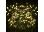 Helesin Luce Solare Da Giardino, Luce D'artificio Solare, 2 Pezzi Lampade Solari Impermeabili Per Giardino Esterno Con Modalità Di Illuminazione Prato Campo Patio Sentiero