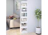 Vidaxl Libreria/Divisorio Bianco 40X30X198 Cm - Libreria - Scaffali Per Libri - Libreria - Scaffale Portaoggetti