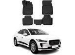Omac Tappetini In Gomma Per Jaguar I-Pace 2018-2025 Tappetini Auto Nero 4X