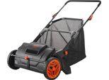Tosaerba Manuale 53,5 Cm Di Larghezza Di Spazzamento Tosaerba Manuale 99L Di Capacità Del Cesto Di Raccolta Tosaerba Ad Aspo 112X67X90Cm Tosaerba Ad Aspo Manuale Regolabile Per Spazzare Foglie Erba Tagliata Piccoli Rami