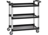 Carrello Multiuso Carrello Di Servizio A 3 Livelli Carrello Porta Attrezzi Carrello Rotante 106X49X98Cm