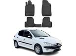 1998-2009 Peugeot 206 Tappetini Tpe Nero 4 Pz
