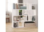 Vidaxl Libreria/Divisorio Per Ambienti Bianco Lucido 105X24X102 Cm - Libreria - Scaffali Per Libri - Libreria - Divisorio Per Ambienti