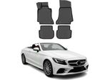 2017-2025 Mercedes Classe C A205 Cabriolet Tappetini Tpe Nero 4 Pz