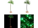 Vidaxl Palma Artificiale Con 96 Led Bianco Caldo 180 Cm - Albero Led - Albero Led - Palma Artificiale - Palme Artificiali