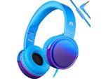 Cuffie Con Cavo, Cuffie Over Ear Con Microfono, Jack 3,5 Mm, Pieghevoli, Suono Stereo, Regolabili, Cuffie Da Viaggio/Pc/Tablet/Smartphone