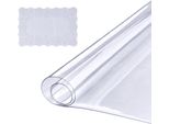 Pellicola Da Tavolo Protezione Tavolo Trasparente 1,5 Mm Di Spessore, Pellicola Di Protezione Tavolo Pvc 457 X 925,4 Mm Tovaglia Rettangolare Pellicola Da Tavolo Lavabile Resistente All'usura Resistente Al Calore Pellicola Di Protezione Tavolo Impermeabile