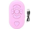 Telecomando Bluetooth Video Turner Laterale, Emote Fingertip Controller Smart Clicker Foto Video, Wireless Ring Camera Shutter (Rosa)