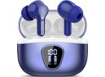 Cuffie Bluetooth 5.4 In Ear, 4 Auricolari Enc Con Microfono Per La Cancellazione Del Rumore, Bassi Stereo Hifi, 40 Ore Di Riproduzione, Display A Led, Impermeabile IP7, Controllo Tattile