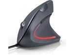 Mouse Verticale A Filo, Ergonomico, Silenzioso, 6400 Dpi, 4 Livelli Dpi, Cavo Usb Da 1,5 M, 6 Pulsanti Per Laptop, Pc Desktop, Macbook