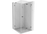 Mexen Lunar-F Cabina Doccia Pieghevole Destra 80 X 80 Cm, Trasparente, Gun Metal - 836-080-080-95-00-P