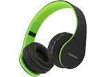 Cuffie Bluetooth P1, Bluetooth 5.0, Cuffie Over Ear Con Microfono, Suono Basso Stereo Migliorato, Cuffie Pieghevoli Per Iphone, Android, Pc, Ipad, Tv