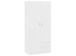 Syfax™ Armadio Bianco 80X52X180 Cm In Legno Multistrato