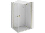 Mexen Mist-H L Duo Cabina Doccia Battente Destra 100 X 115 Cm, Trasparente, Oro - 8A5L-100L-115P-50-00
