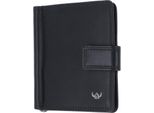 Golden Head Pelle Porta Carte Di Credito Fermasoldi Polo Rfid Protect Clip-Scheintasche 1906 Schwarz Nero