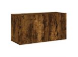 Syfax™ Mobile Tv A Parete Rovere Fumo 80X30X41 Cm