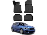2011-2019 Bmw Serie 1 F20 5 Porte Tappetini Tpe Nero 4 Pz