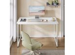 Scrivania - Tavolo Da Computer/Gioco 120X60 Cm - Struttura In Metallo - Piedini Regolabili - Piano In Legno E1 - Design Moderno - Necessario Il Montaggio - Per L'ufficio In Casa - Verde Chiaro