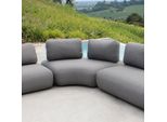 Milani Home - Divano Con Struttura In Alluminio Cm 194 L X 110 P X 78 Hdi Coloregrigio
