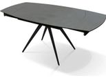 Milanihome.It - Tavolo Da Pranzo Allungabile Di Design Moderno Industrial Cm 90 X 120/180 X 75 Hdi Coloreantracite