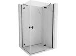 Mexen Mist-H Duo Cabina Doccia A Battente Destra 105 X 115 Cm, Trasparente, Nero - 8A5-105L-115P-70-00